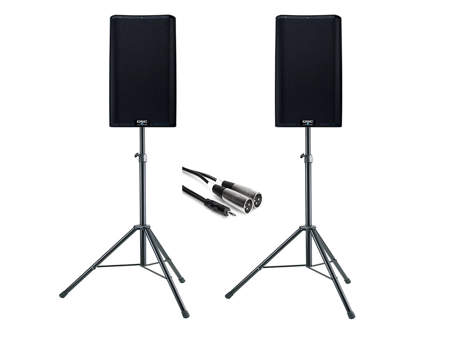 Large Party Package Hire in Melbourne. Includes QSC K10.2 with stand and aux cable - Creative Kicks