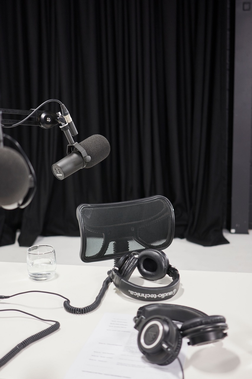 Audio hire equipment prepared for collection