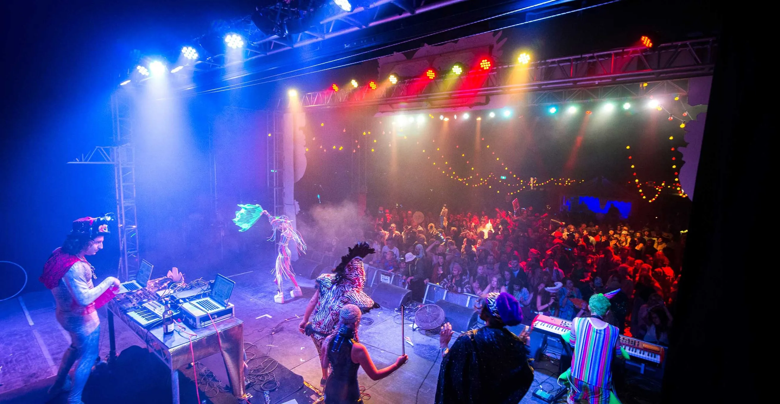 View from the back of the Playground stage at Rainbow Serpent Festival