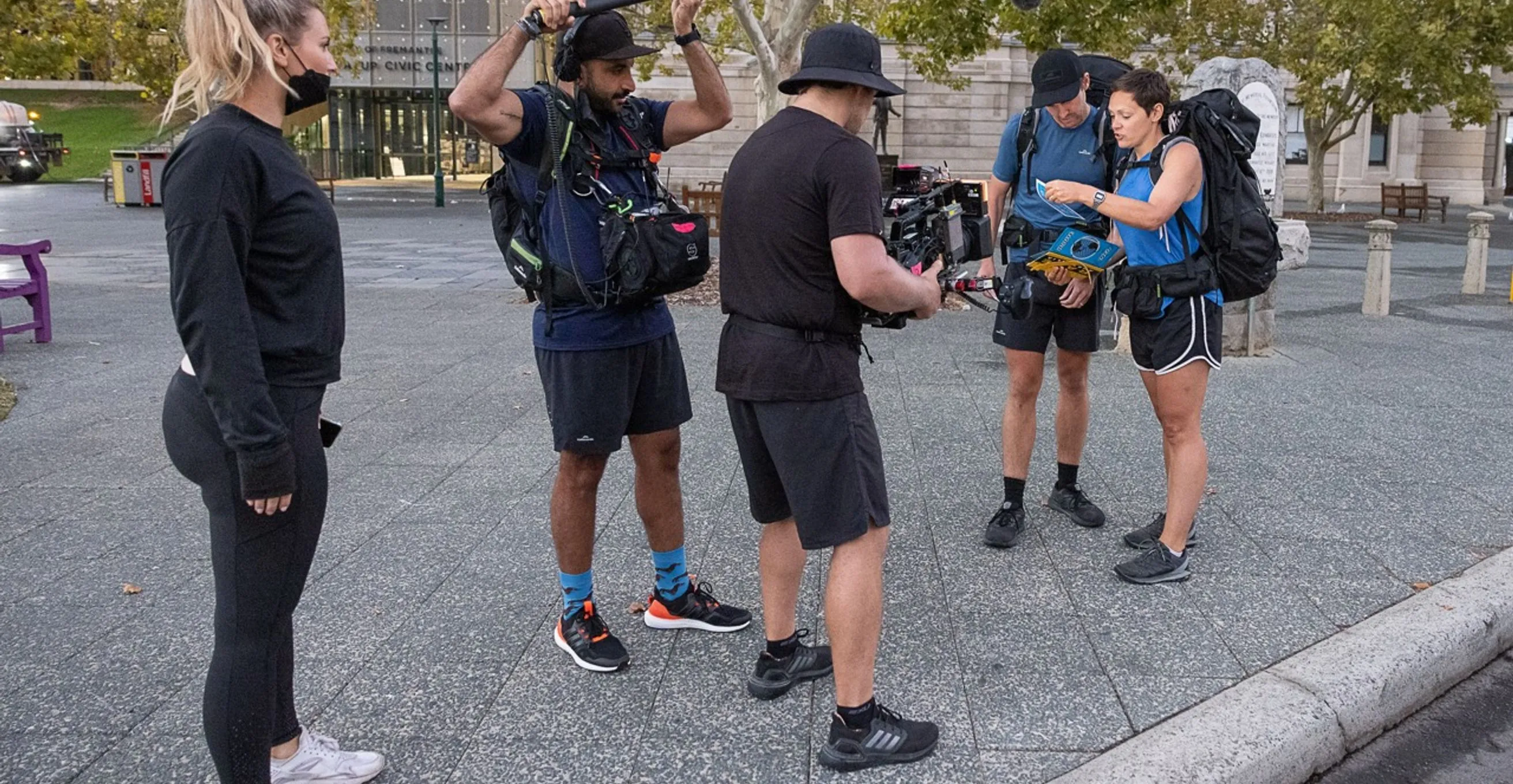 Location sound recording for The Amazing Race in Fremantle